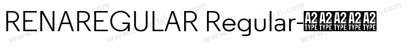 RENAREGULAR Regular字体转换